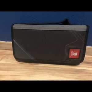 Gray and Black Nintendo Switch Carrying Case